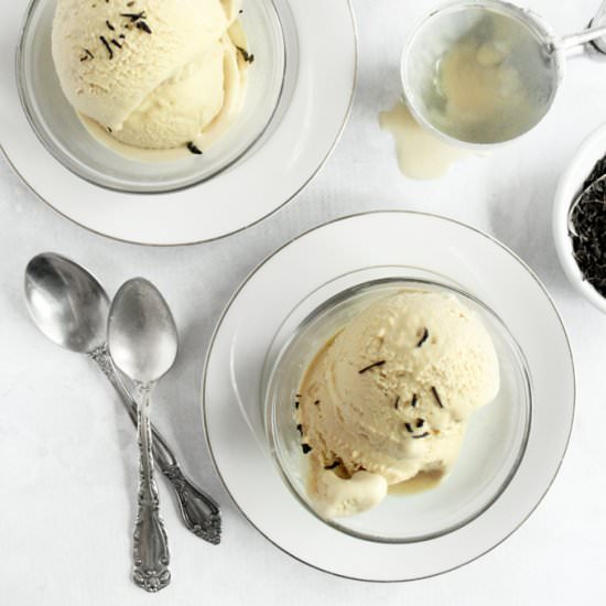 No-Churn Earl Grey Honey Ice Cream