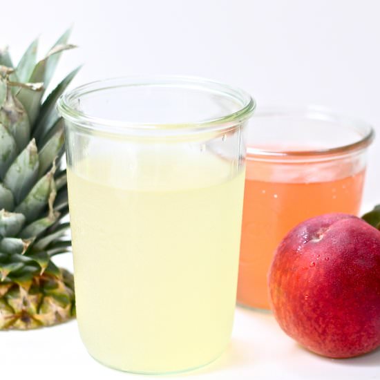 Peach and Pineapple Vinegars
