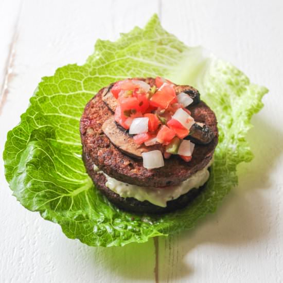 No Bun Veggie Burger