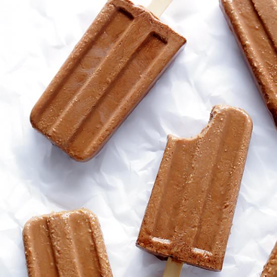 Chocolate Peanut Butter Fudge Pops
