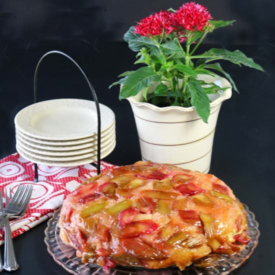 Rhubarb Upside Down Cake