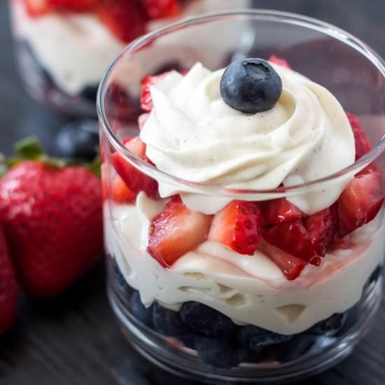 Berry Vanilla Cheesecake Parfaits