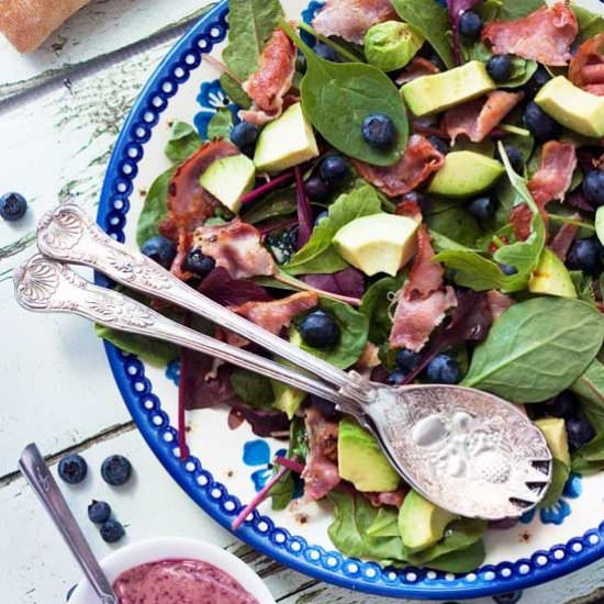 Blueberry, Bacon & Avocado Salad