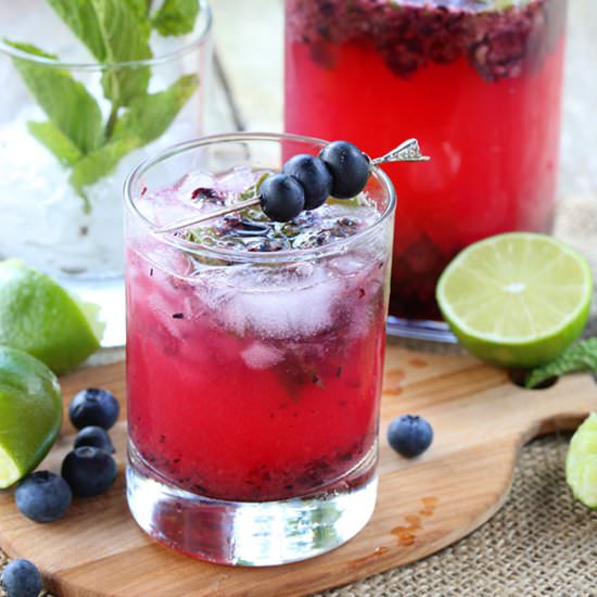 Blueberry Mojitos