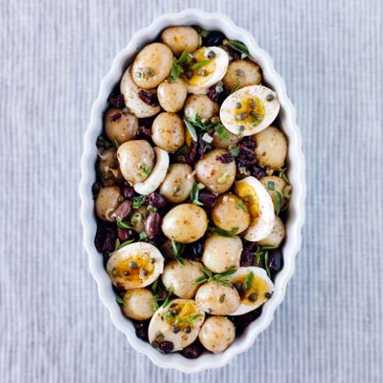 Baby Potato Salad with Sun-dried Tomatoes