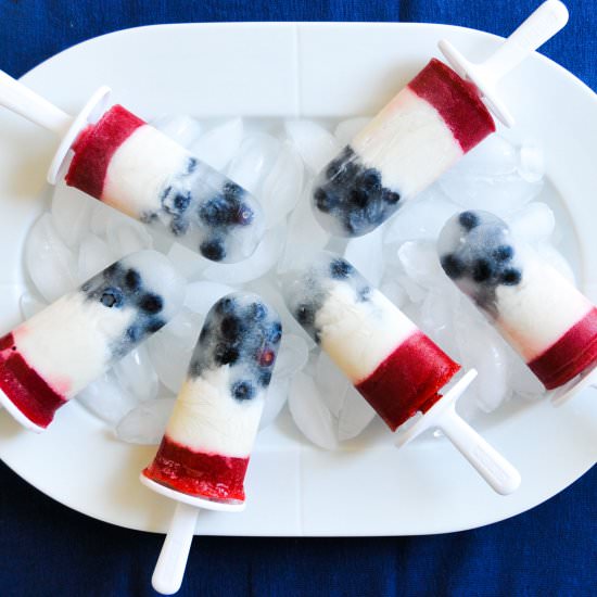 Naturally Red, White and Blue Pops