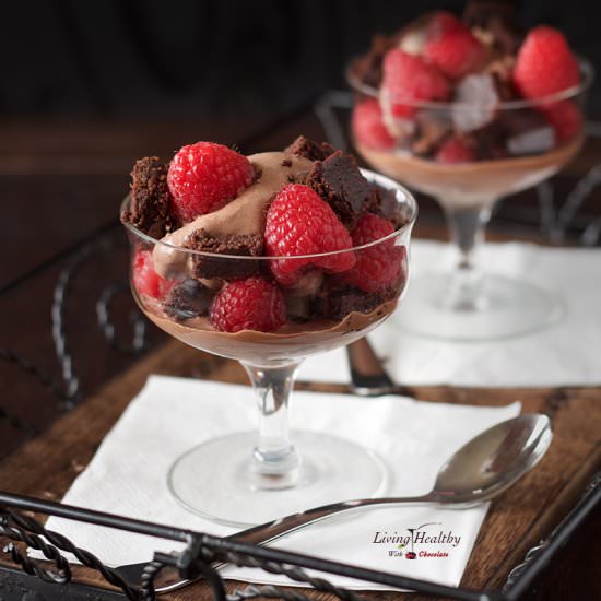 Raspberry Brownie Ice Cream