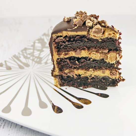 Peanut Butter Cup Ganache Cake