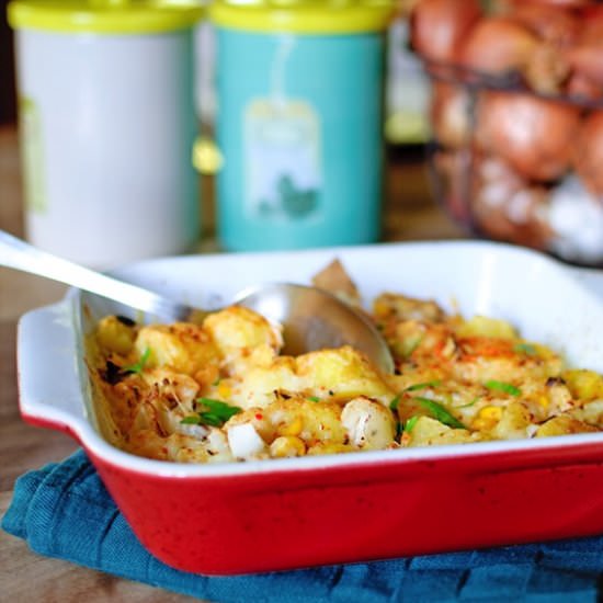 Crab gratin