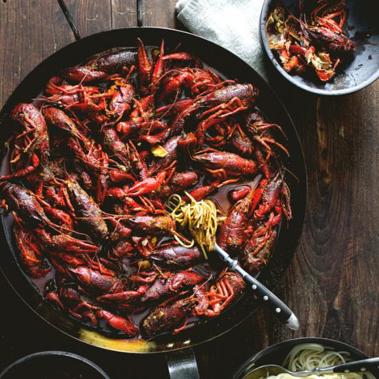 sichuan mala crayfish