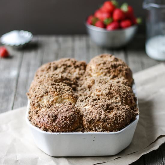 Strawberry ‘n’ Crumb Buns