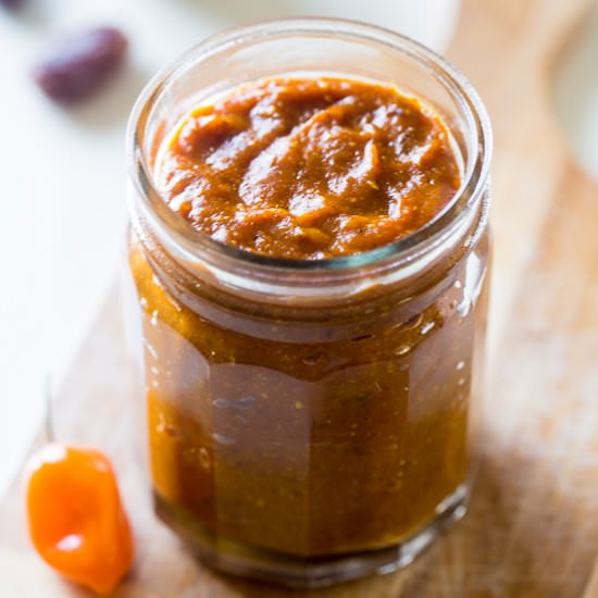 Paleo & Vegan Mango Curry BBQ Sauce