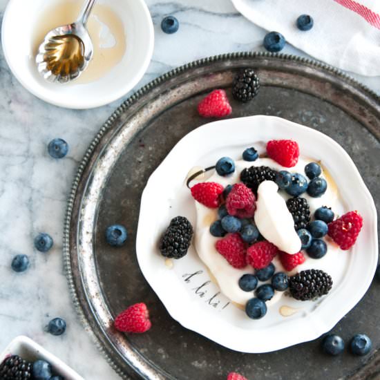 Summer Berries and Limoncello Cream