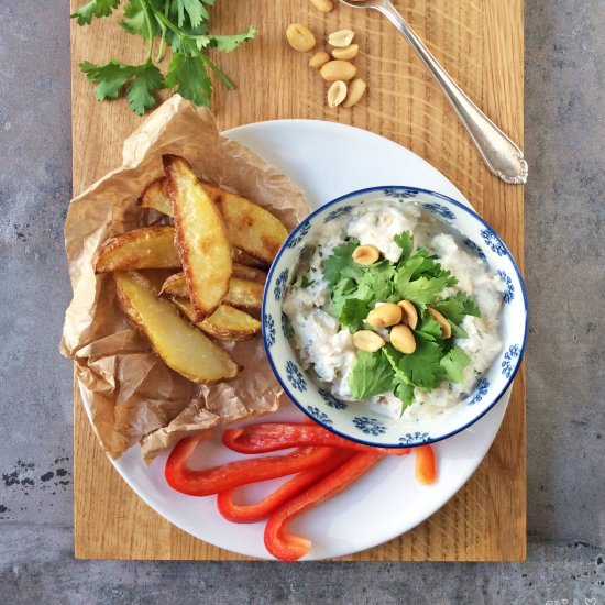 Cilantro Peanut Curd Cheese
