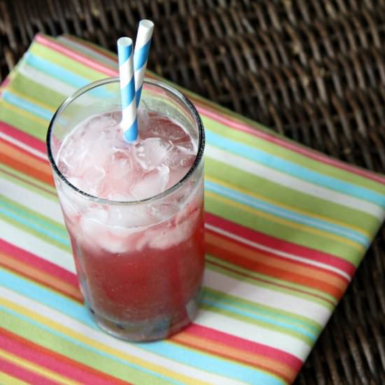 Pomegranate Limeade Sparkler