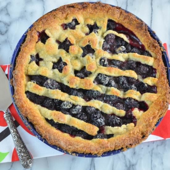 Fourth of July Blackberry Pie