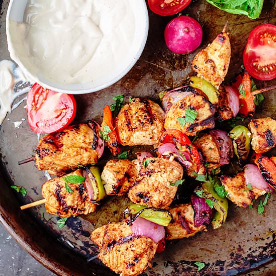 Mediterranean Grilled Chicken Kabob