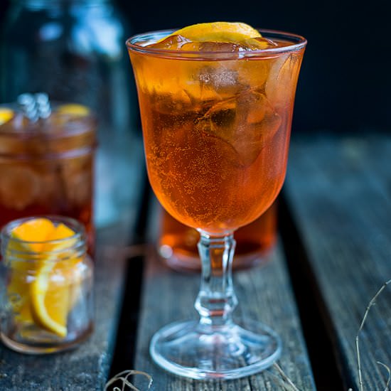 Aperol Spritz and Vodka Negroni