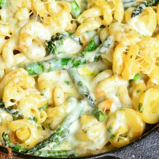 Extra Cheesy Lemon Asparagus Pasta