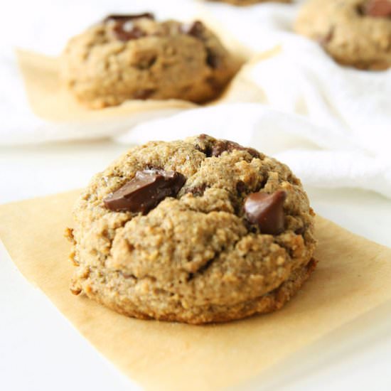 Salt Chocolate Oat Cookies