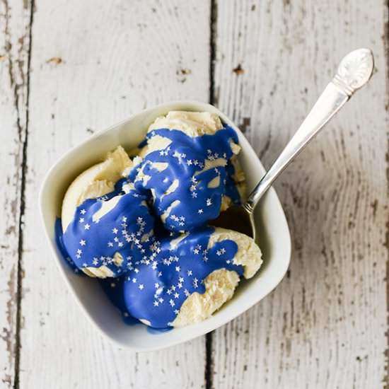 Blue Chocolate Magic Shell