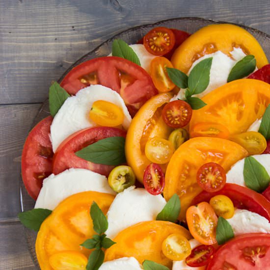 Tomato Basil Mozzarella Salad