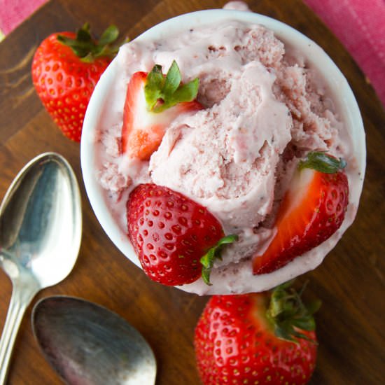 Strawberry Daiquiri Ice Cream
