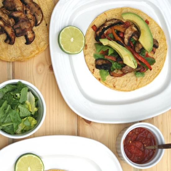 Portobellini Mushroom Fajitas