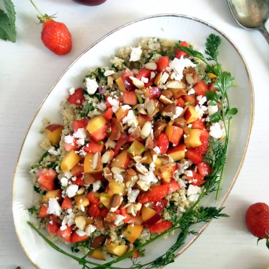 Strawberry, Nectarine and Quinoa Salad