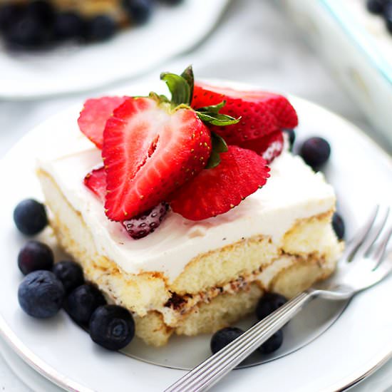 Red, White and Blue Tiramisu