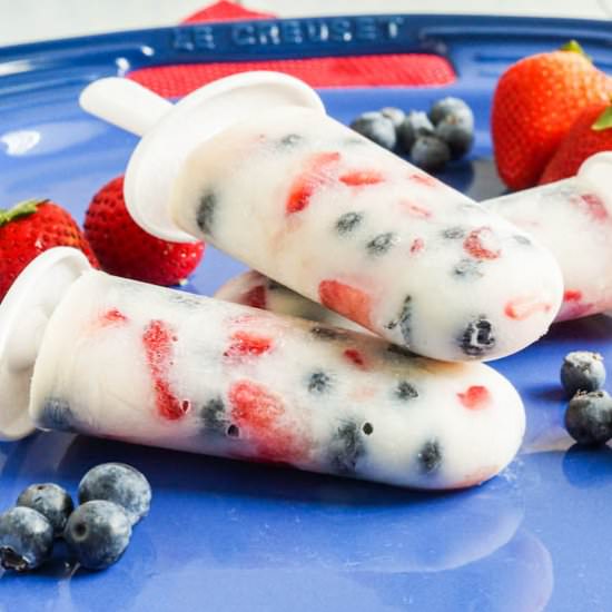 Berry Milk Pops