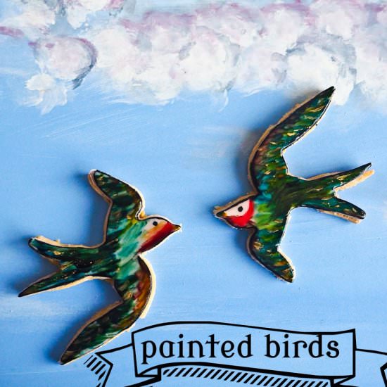 Painted Bird Cookies