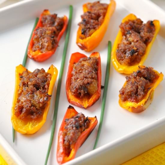 Spicy Stuffed Mini Peppers
