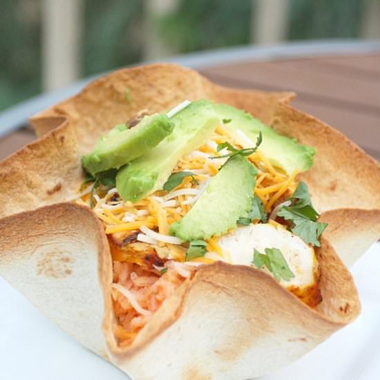 Lime Chicken Taco Salad