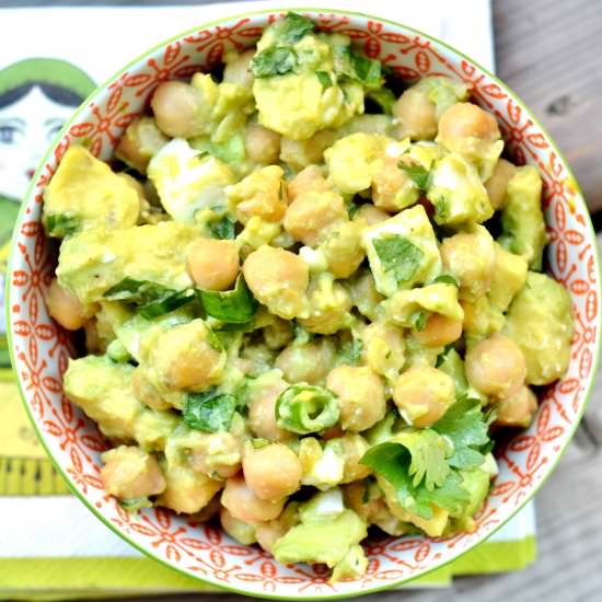 Chickpea, Avocado & Goat Feta Salad