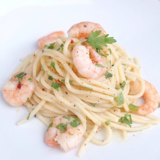 Lemon Shrimp Pasta