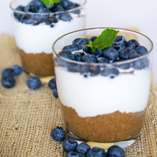 Carob & Caramel Chia Pudding