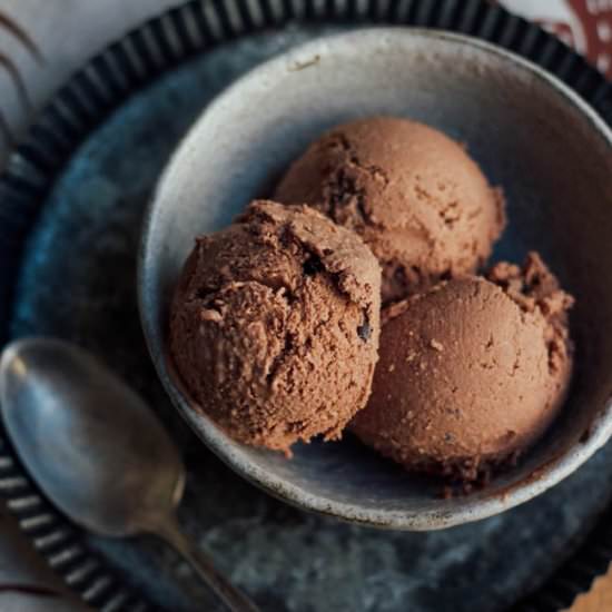 Salted Double Chocolate Ice Cream
