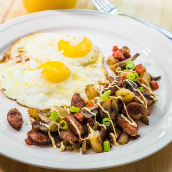 Smoked Sausage Hash