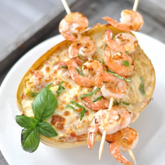 Pesto Cream Shrimp & Squash