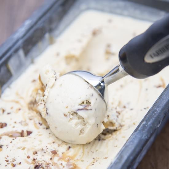 Salted Caramel Pecan Ice Cream