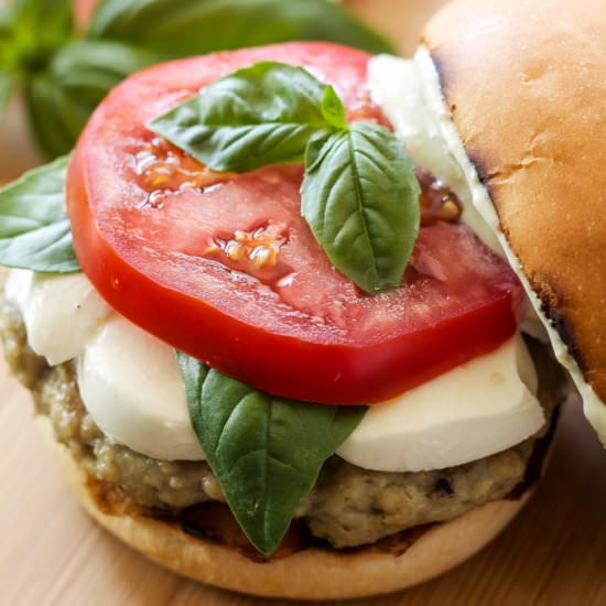 Caprese Chicken Burgers