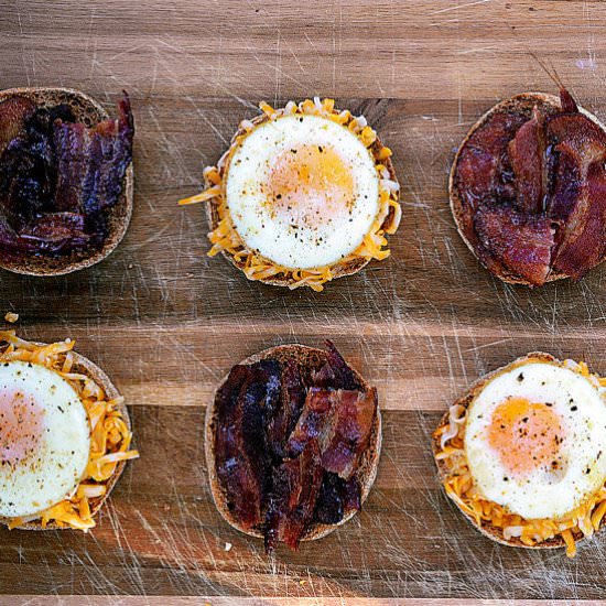 Bacon, Egg, and Cheese Sandwiches