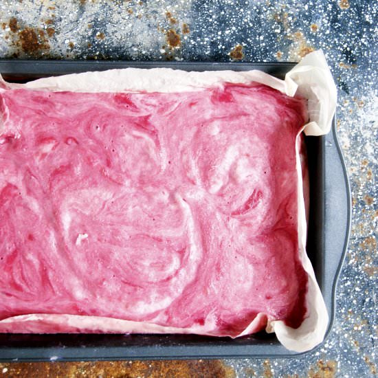 Rhubarb Swirl Gelato