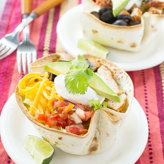 Baked Chicken Taco Salad