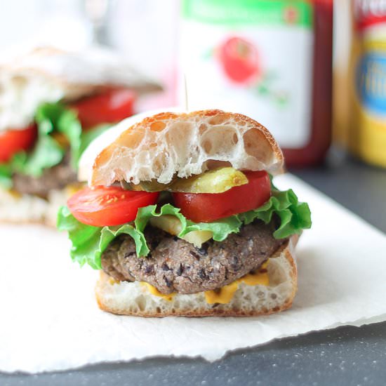 Smokey Black Bean Burgers