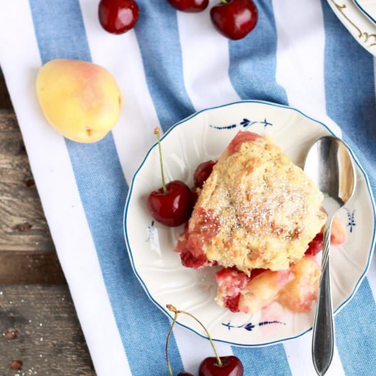 Apricot Cherry Cobbler