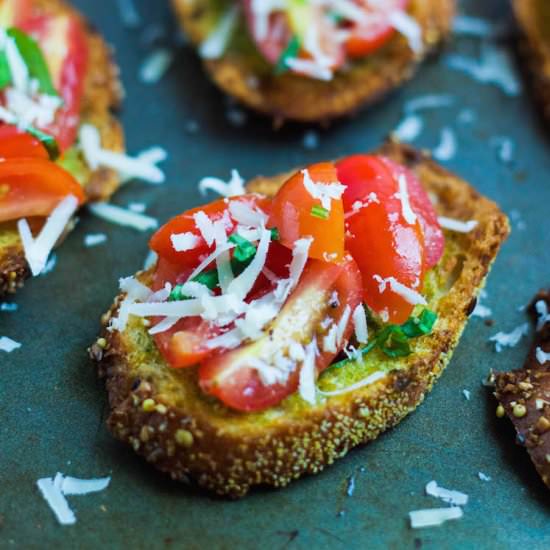 Bruchetta with Garlic Crisp