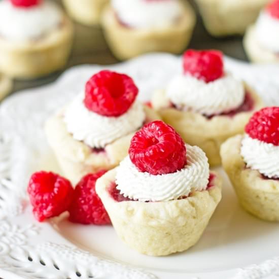 Raspberry Tarts with Mascarpone Cream