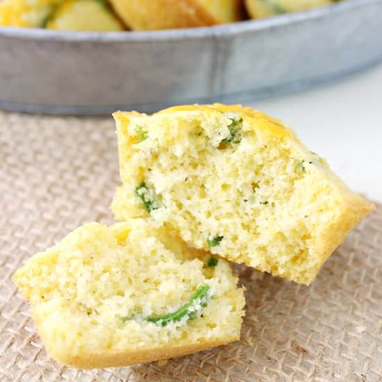 Jalapeño Cheddar Corn Muffins